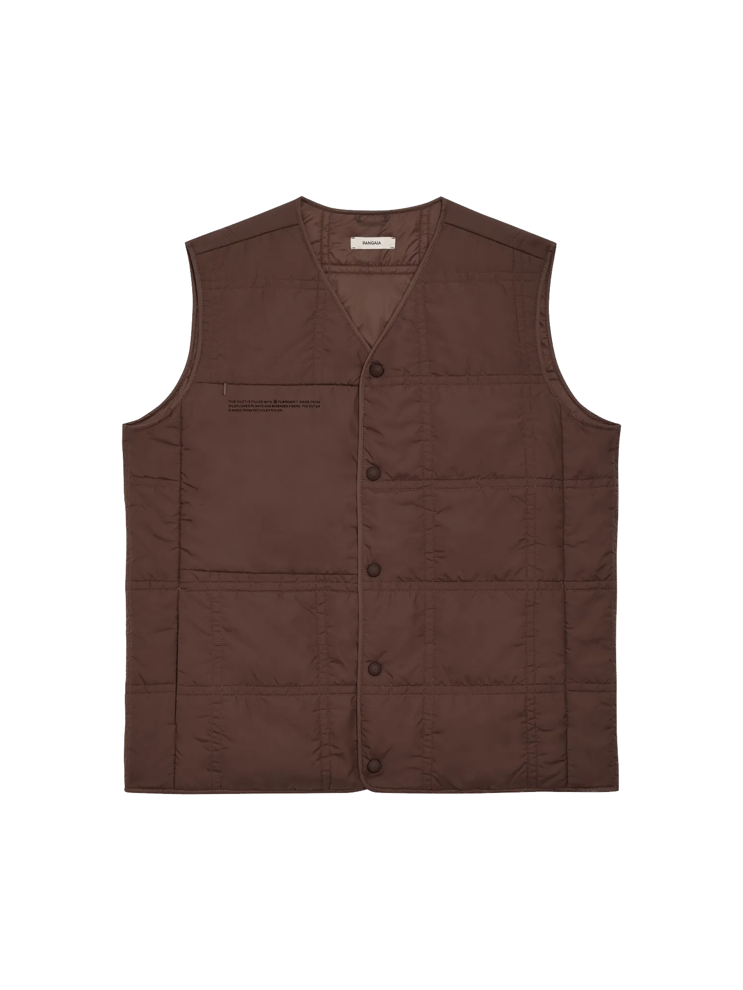 FLWRDWN™ Quilted Gilet—chestnut brown