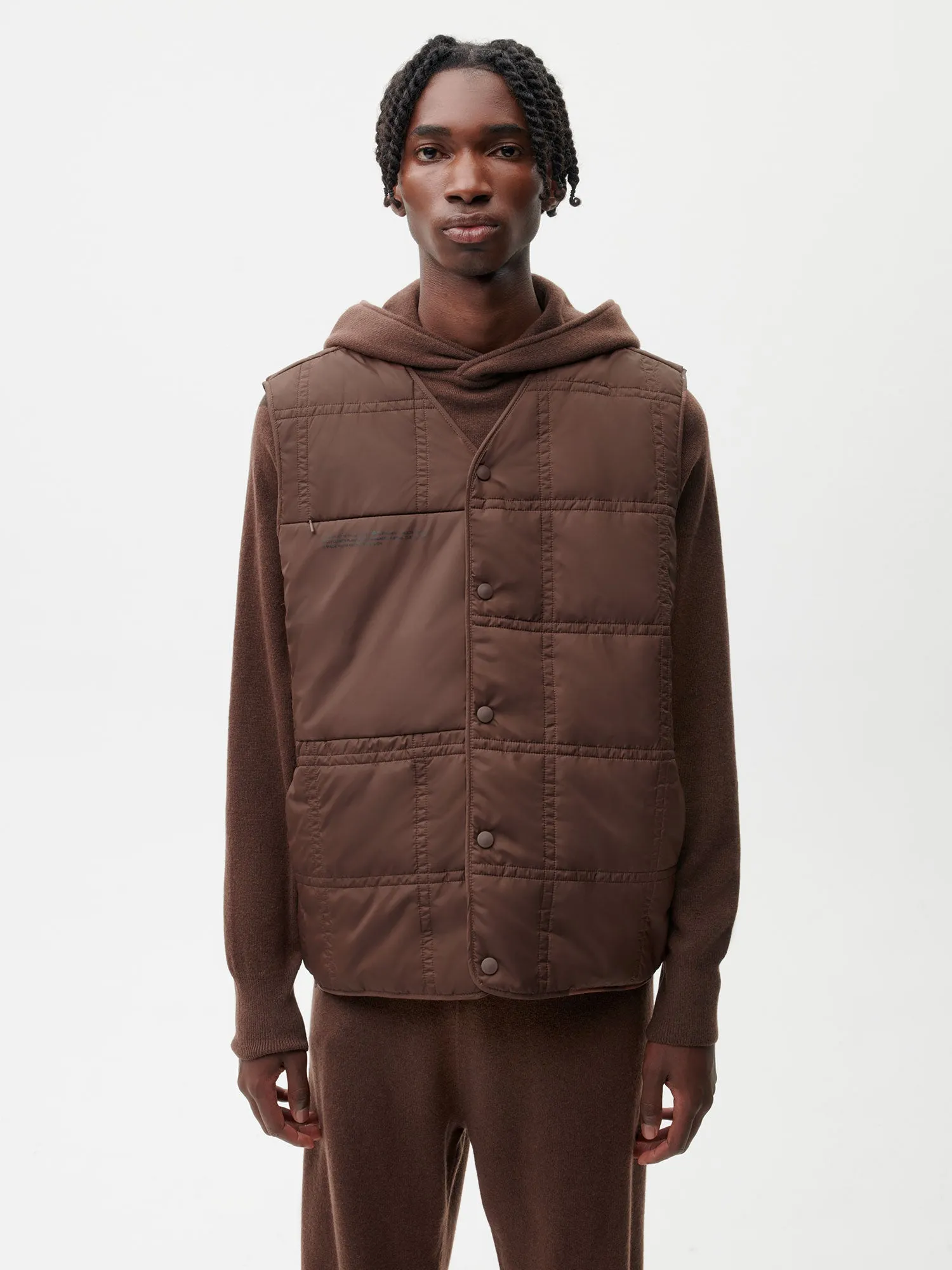 FLWRDWN™ Quilted Gilet—chestnut brown