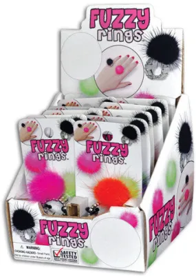 fuzzy fashion ring Case of 60