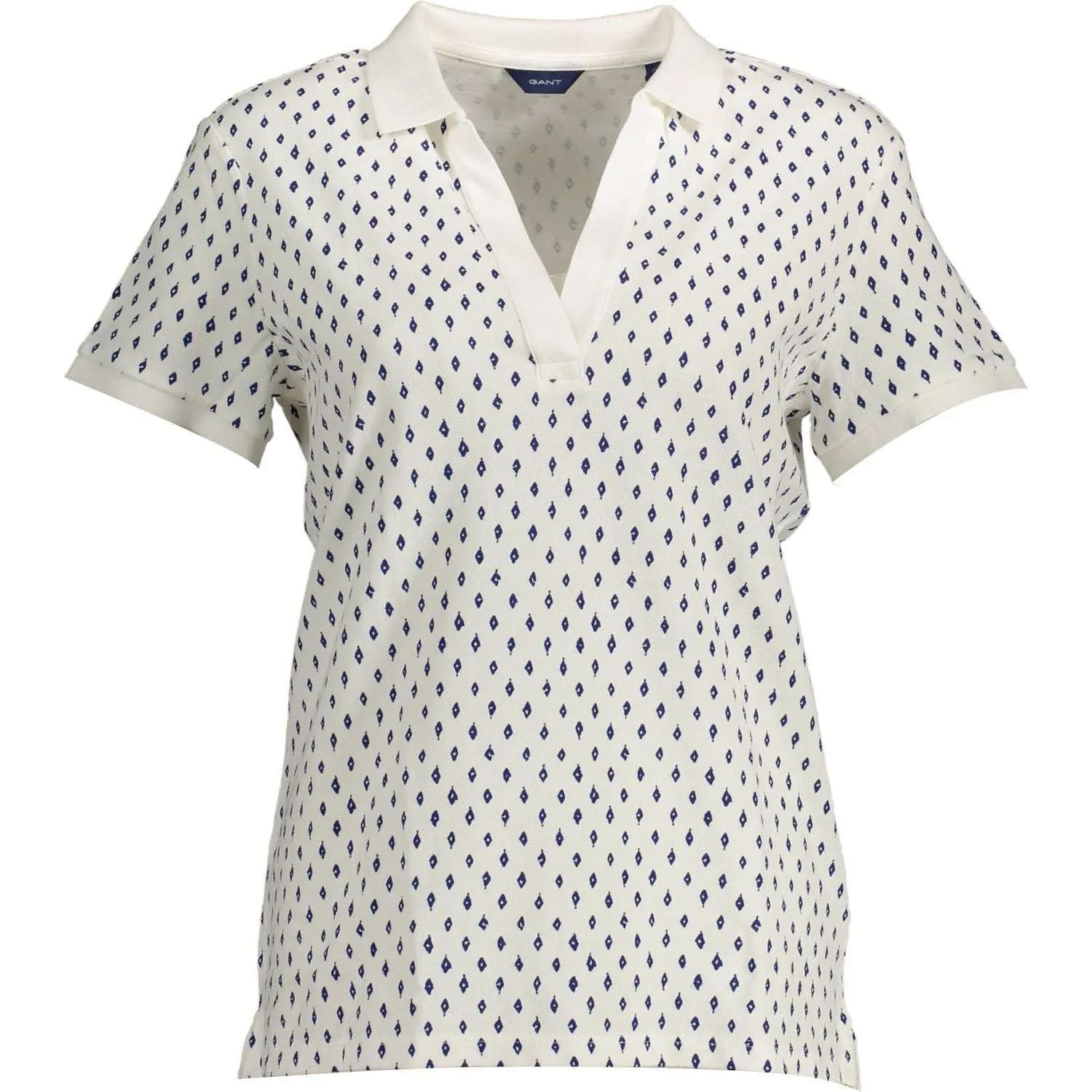 Gant White Cotton Women Polo Shirt