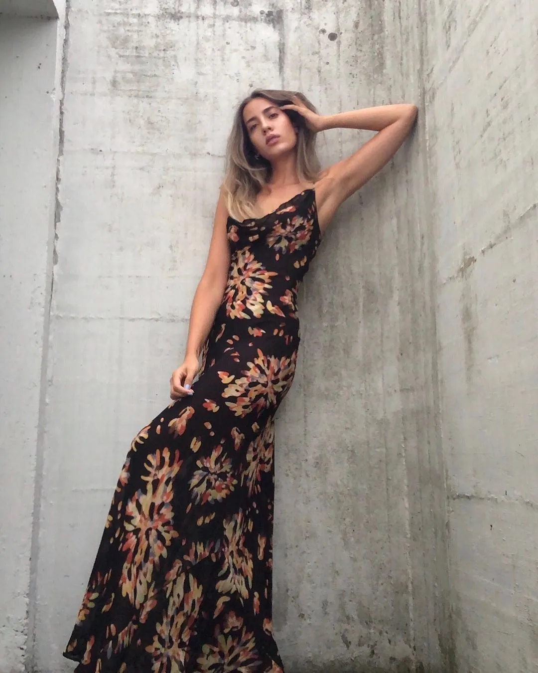 Graduation Party dress  Fashionkova Spaghetti Strap Women's Slip Dress Floral Print Sexy Backless Maxi Dresses Party Club Beach Long Dress Fall 2022