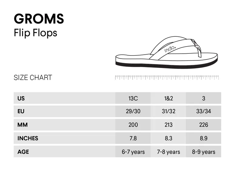 GROMMET'S ESSNTLS FLIP FLOPS (5-7 YRS)