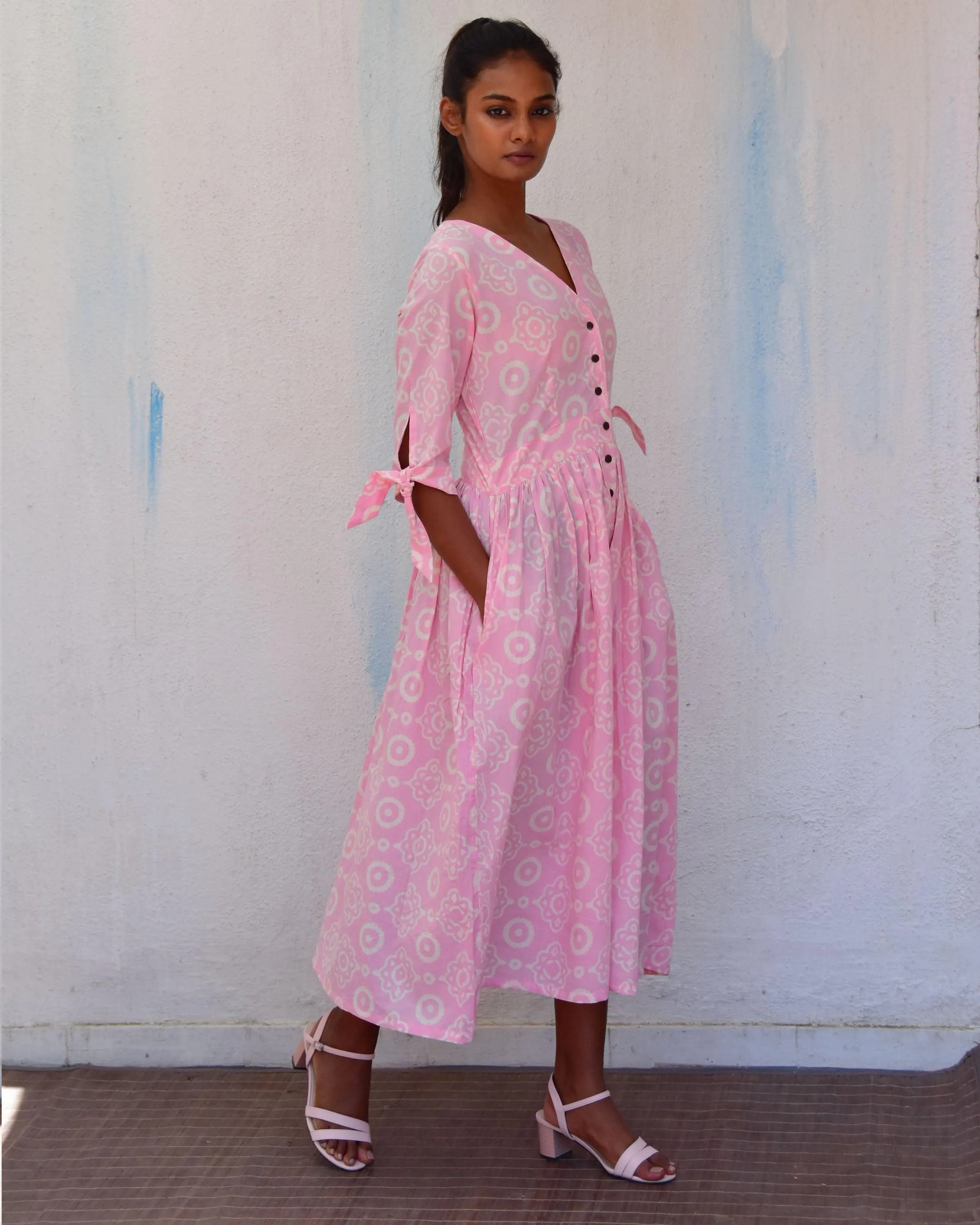 Gulpha Handblockprinted Cotton Dress-Sor