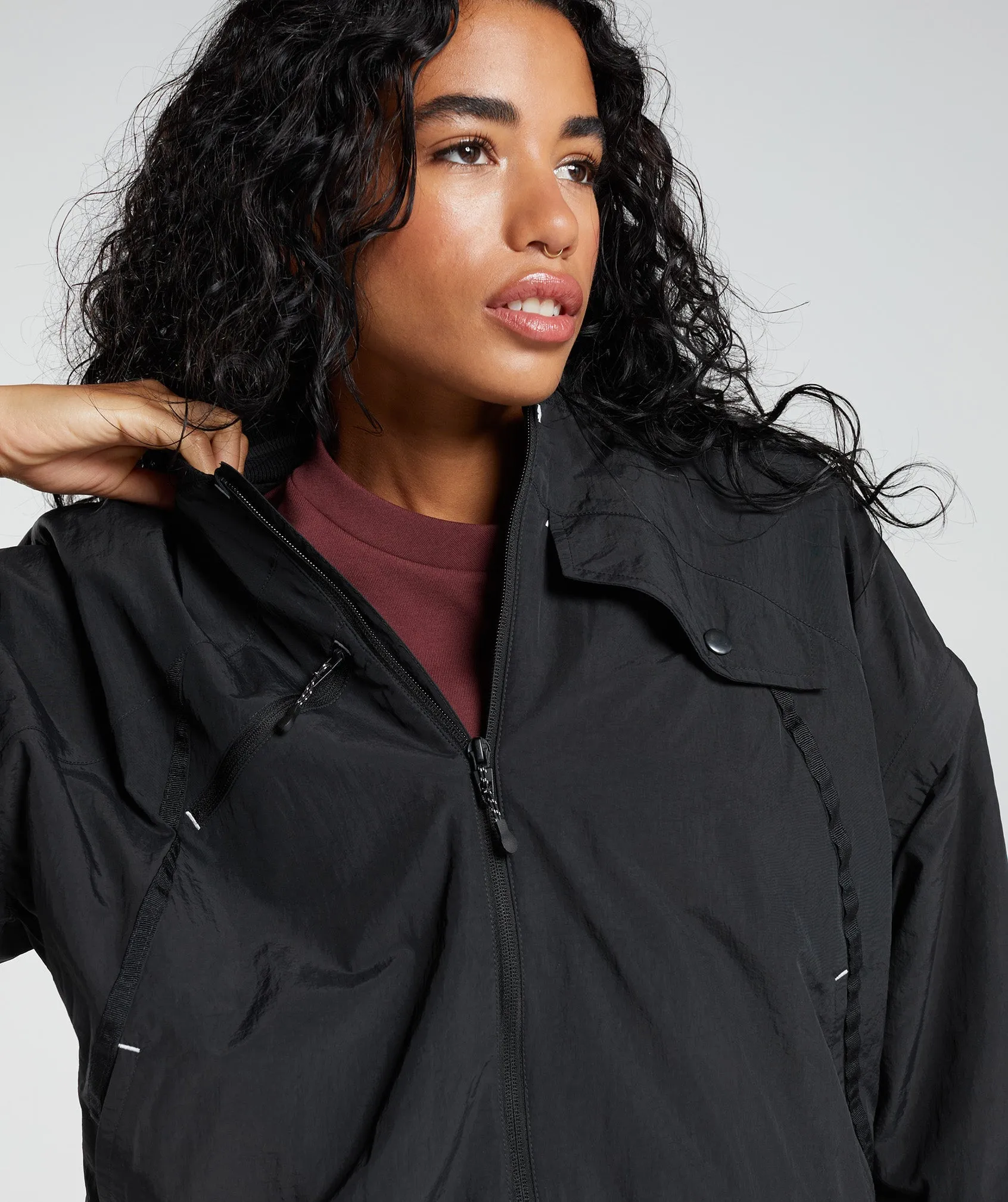 Gymshark Retake Woven Jacket - Black