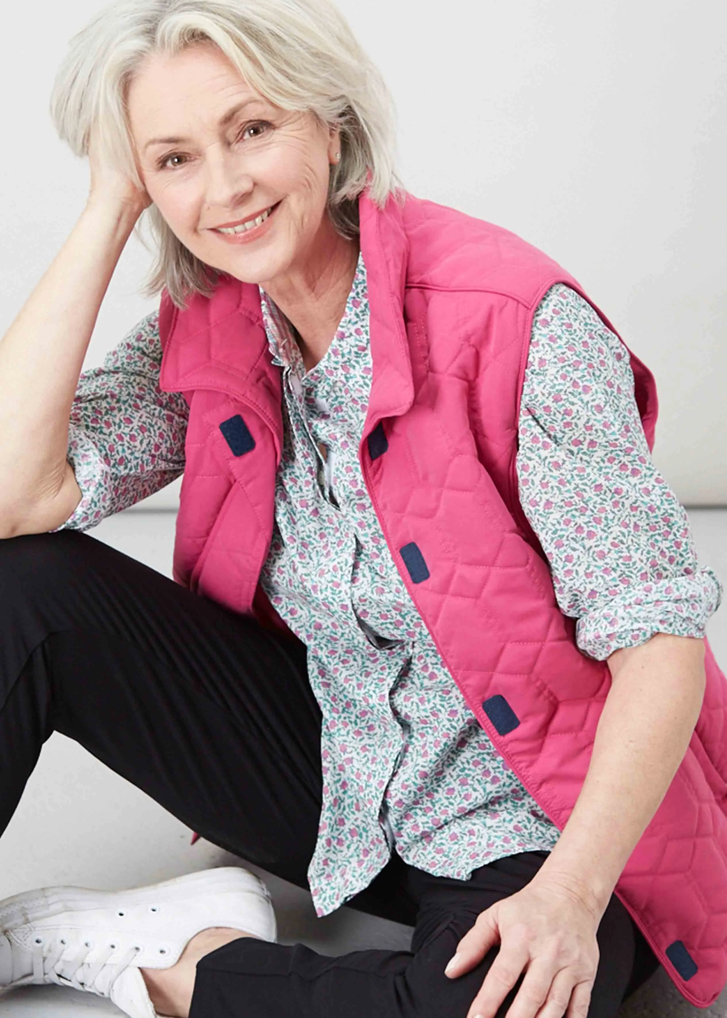 Harriet Diamond Quilted VELCRO® Brand Fastening Gilet