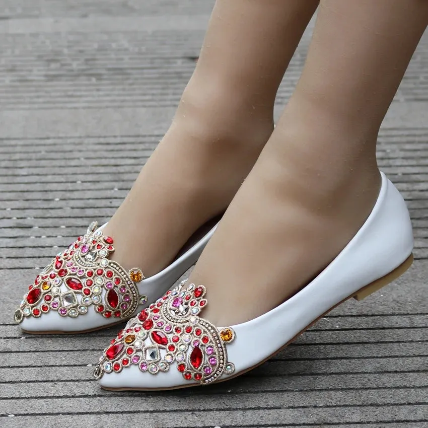 Heart Shaped Women's Summer Autumn Flats Ladies Dress Party Shoes