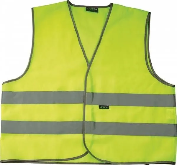 HI-VIZ REFLECTIVE FLUORESCENT VEST GILET SAFETY WORK- FUN JACKET ADULT XL B1GOF