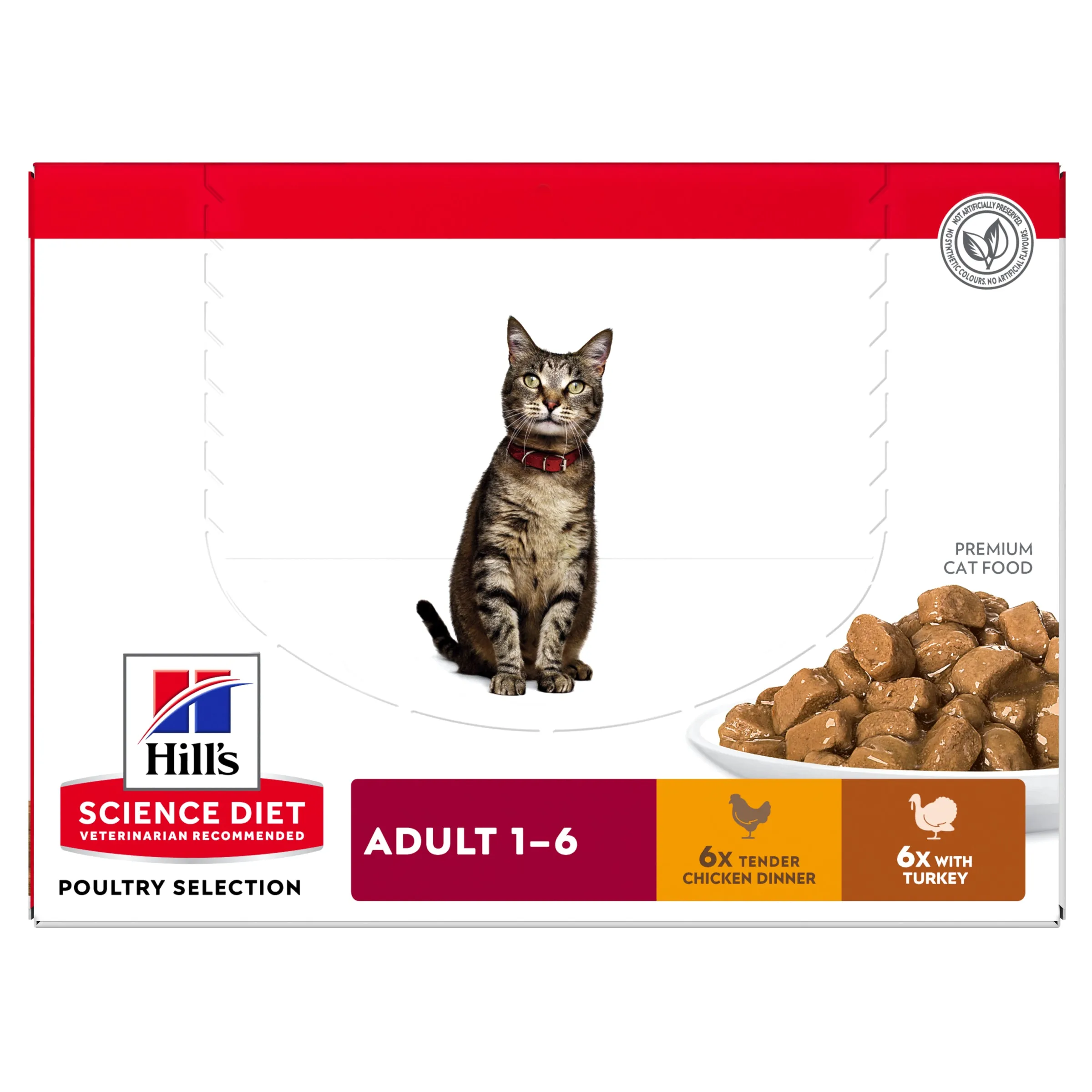 Hill's Science Diet Adult Poultry Selection Variety Pouches Wet Cat Food 12pk