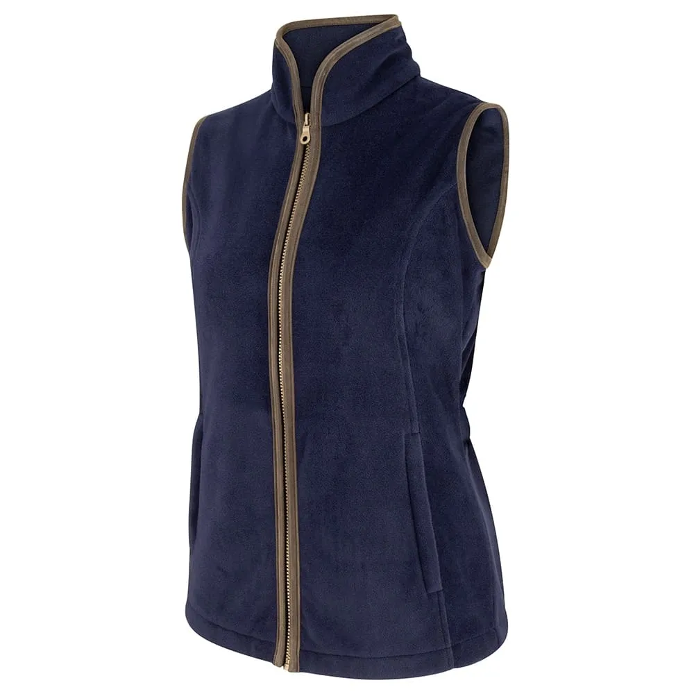 Hoggs Of Fife Ladies Stenton Fleece Gilet Navy