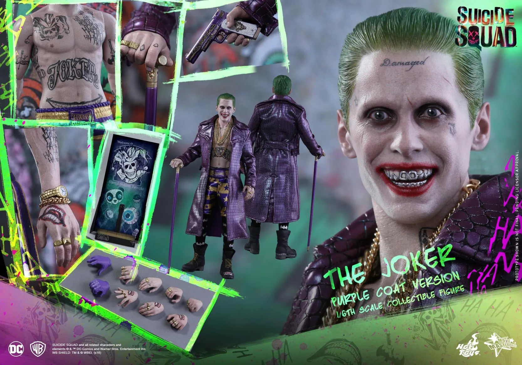 Hot Toys – MMS382 – Suicide Squad –  The Joker (Purple Coat Version)