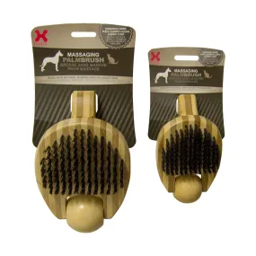 Hugs Pet Products Massaging Pet Palm Brush Small Brown 5.75" X 3" X 2.25"