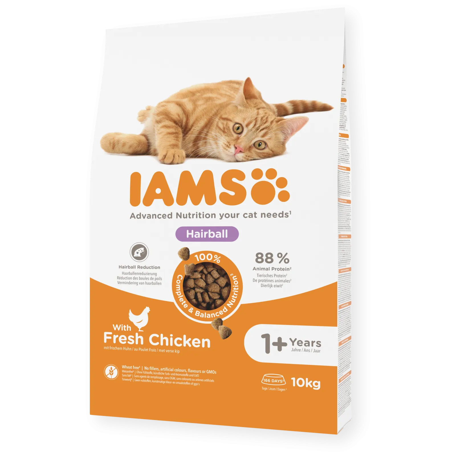 Iams Cat Vitality Adult Cat Food Hairball Chicken