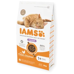 Iams Cat Vitality Adult Cat Food Hairball Chicken