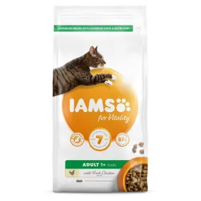 Iams Vitality Adult Cat Food Chicken 2 Sizes