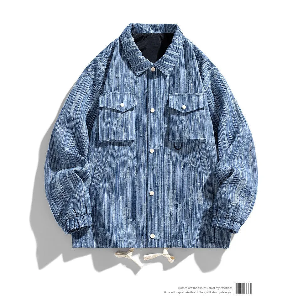 INSTOCK - Men's autumn retro men's clothing boys' loose denim