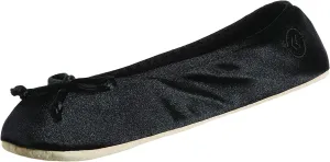 Isotoner Women's Classic Satin Ballerina Slipper