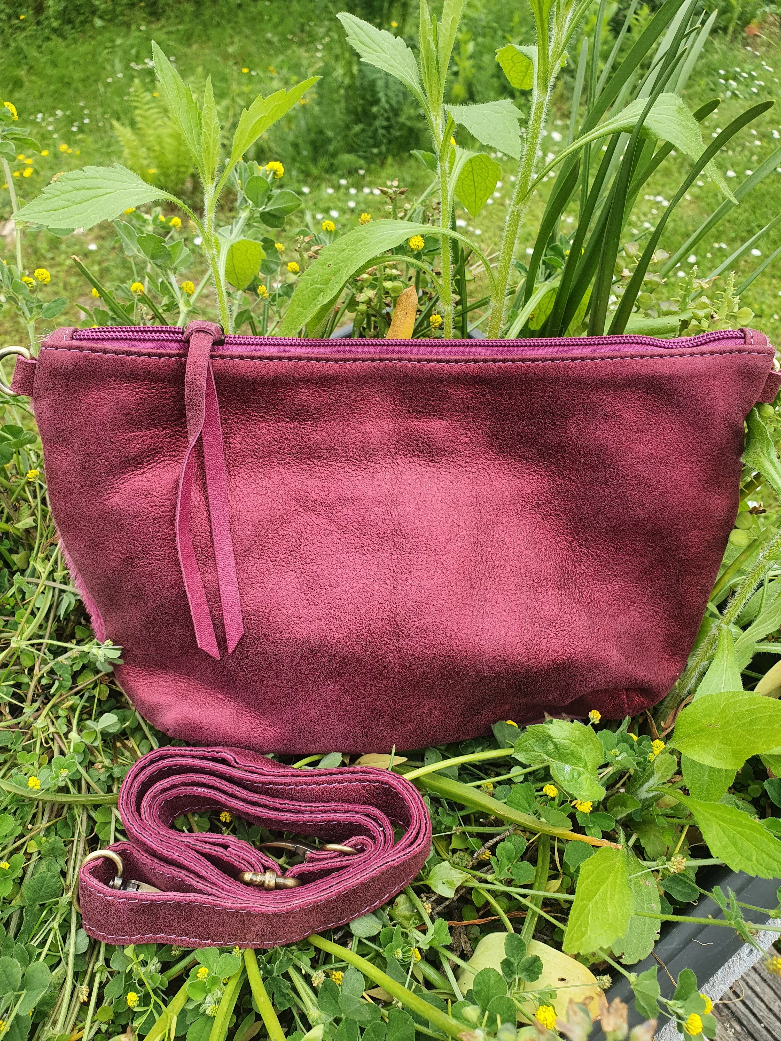 Leather pochette SILKE