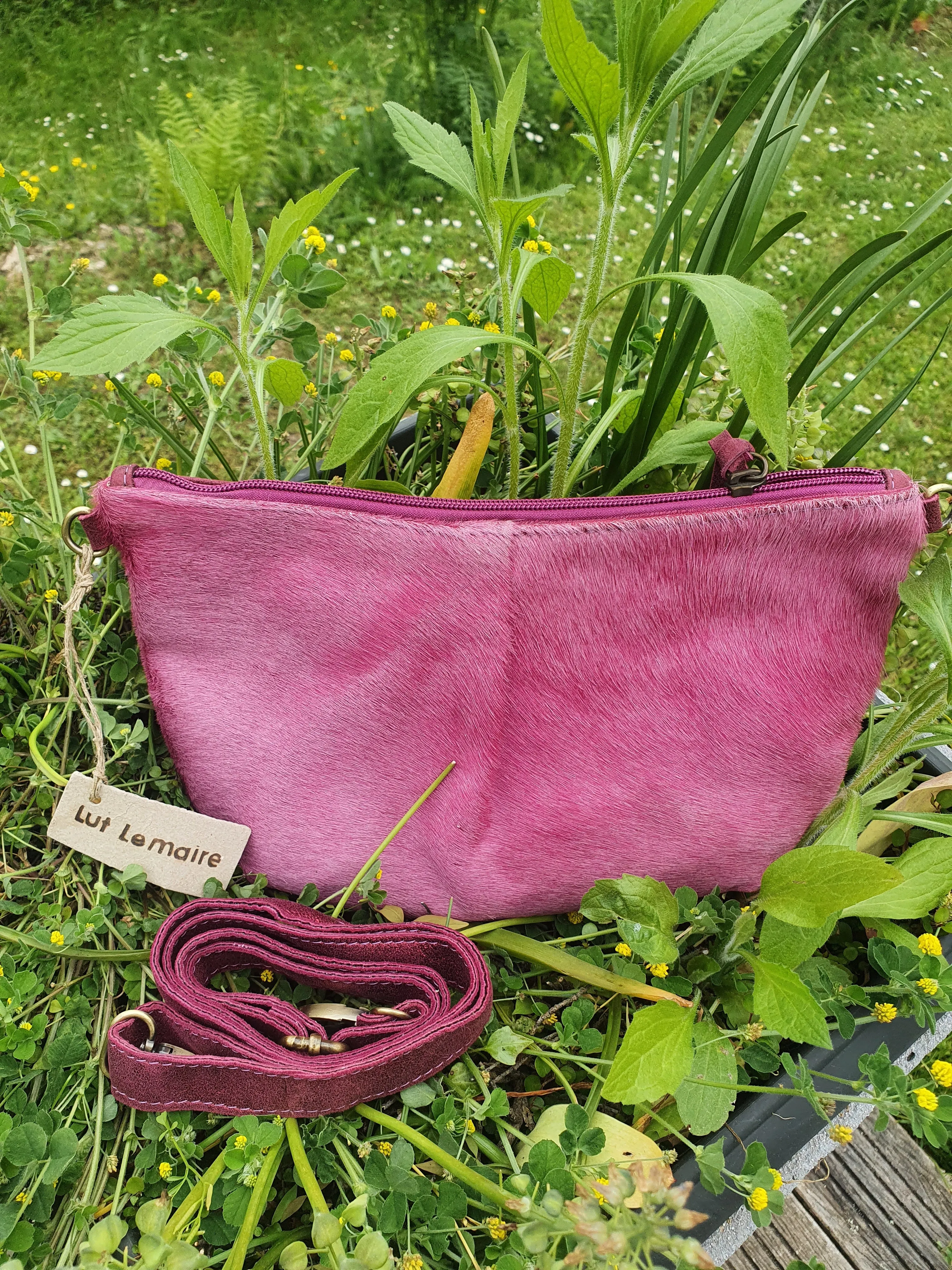 Leather pochette SILKE