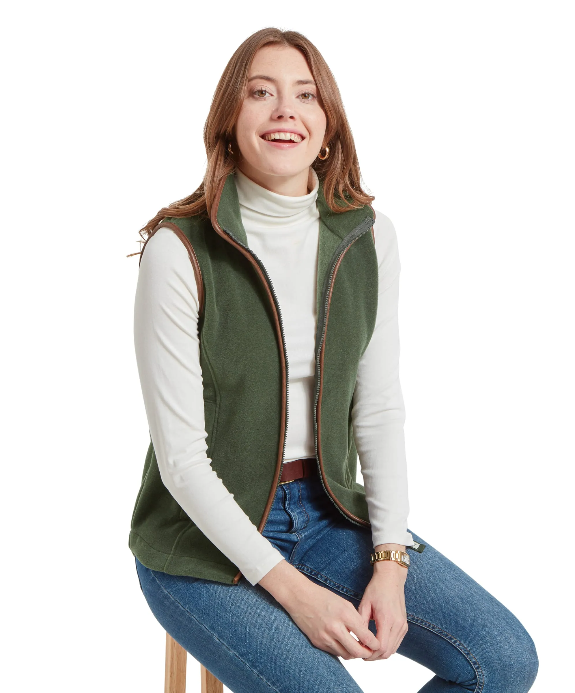 Lyndon Fleece Gilet - Cedar Green