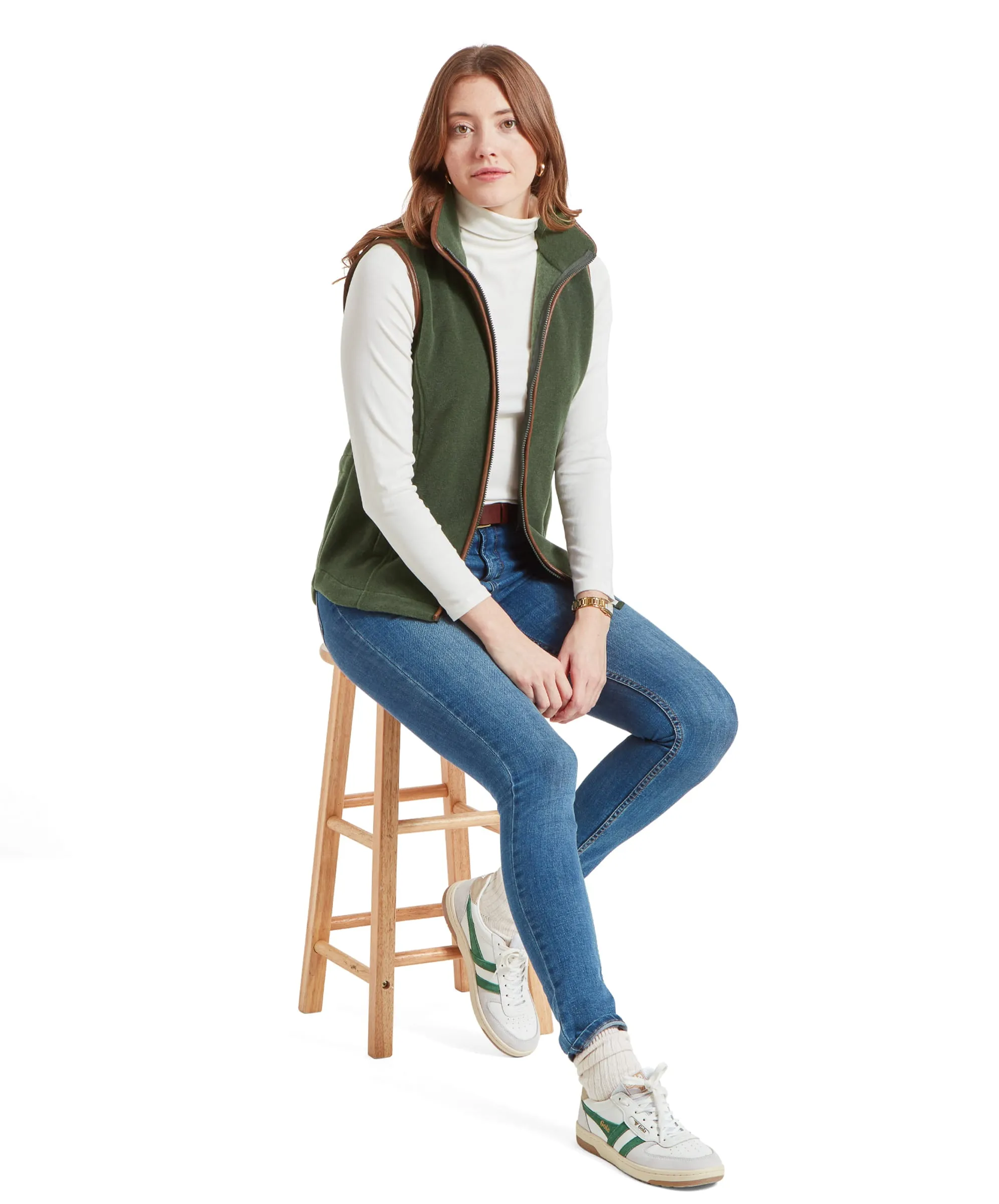 Lyndon Fleece Gilet - Cedar Green