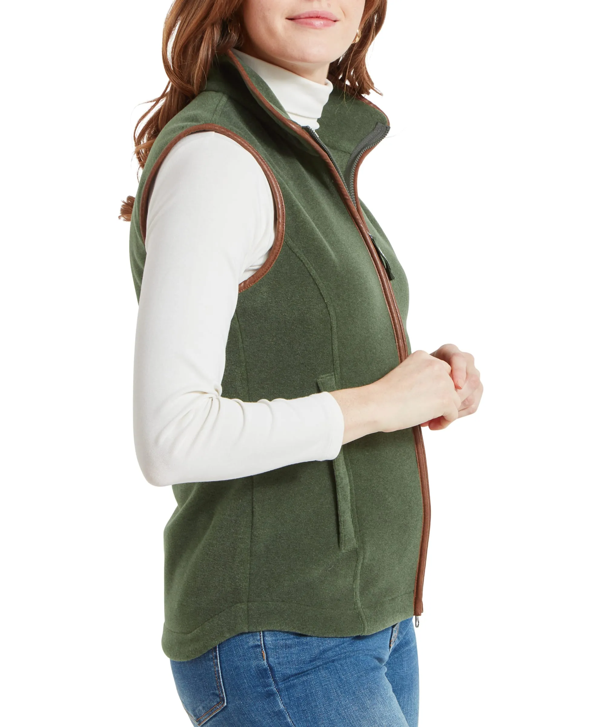 Lyndon Fleece Gilet - Cedar Green