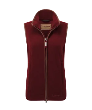 Lyndon Fleece Gilet - Claret