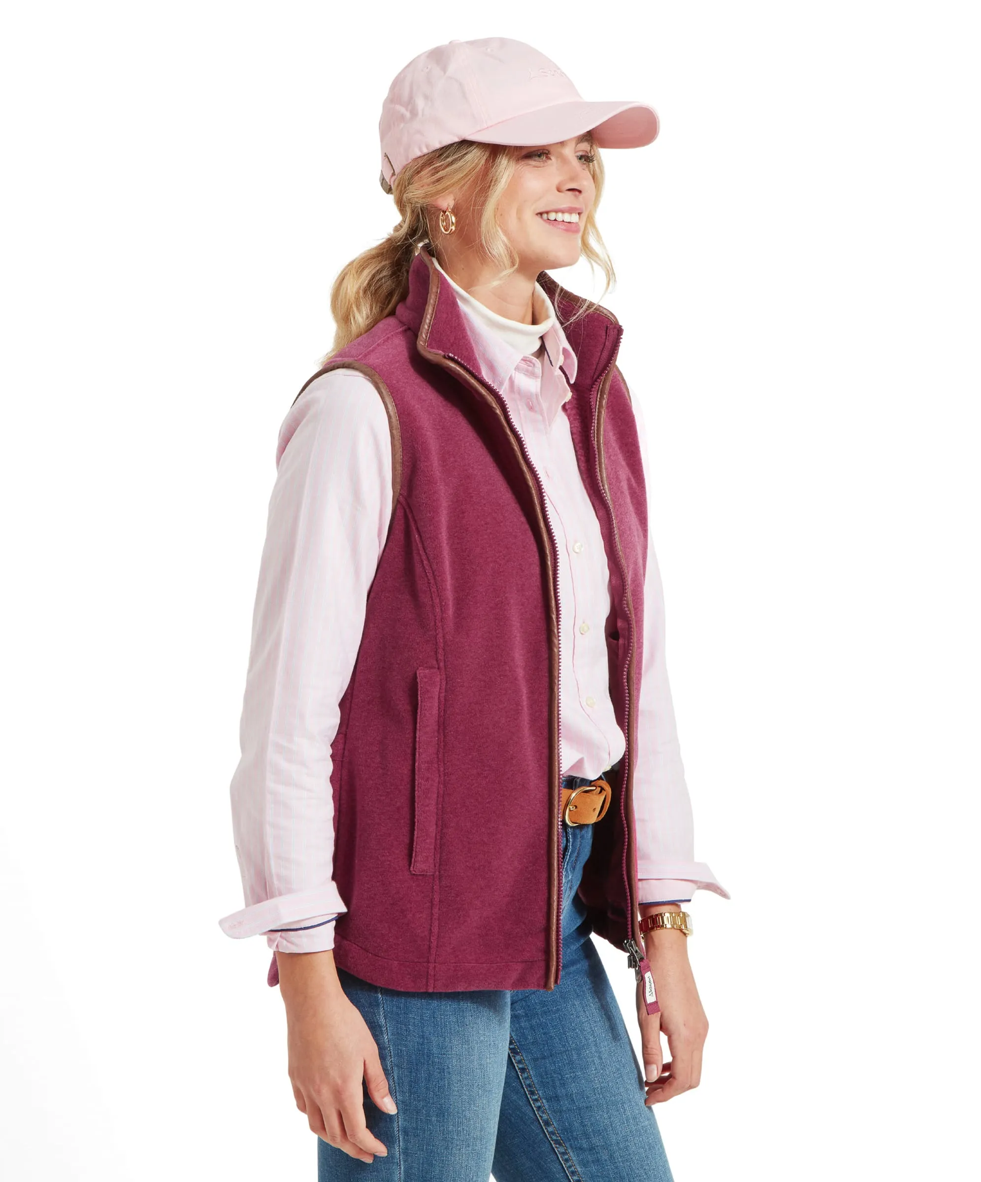 Lyndon Fleece Gilet - Mulberry