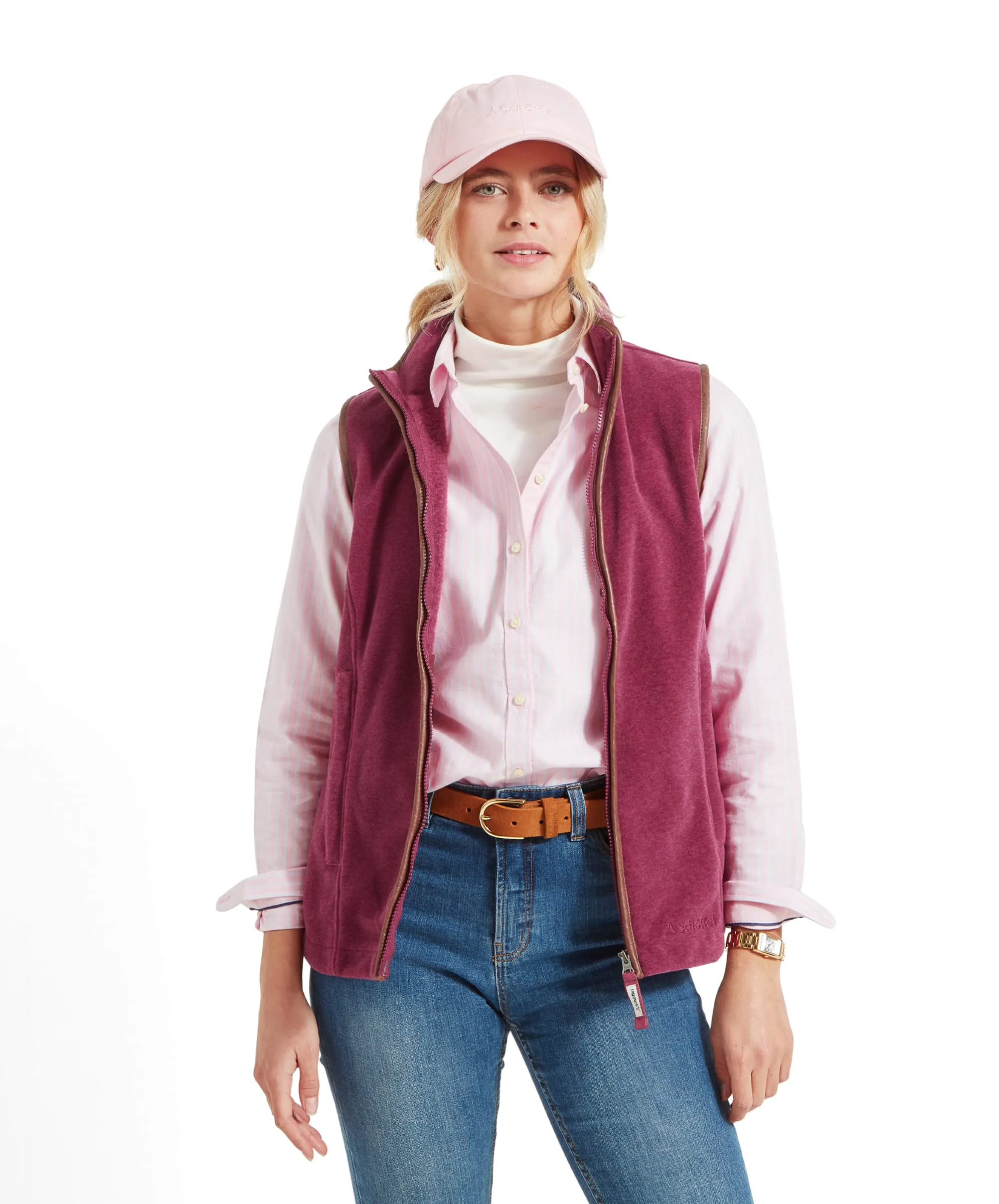 Lyndon Fleece Gilet - Mulberry