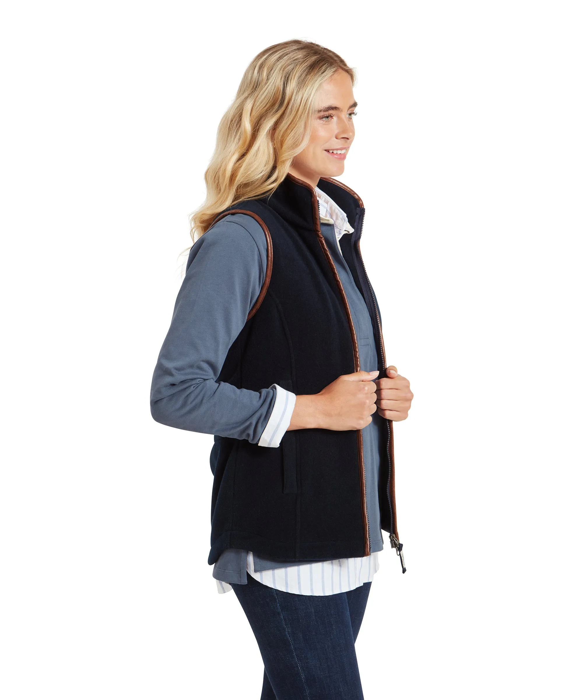 Lyndon Fleece Gilet - Navy