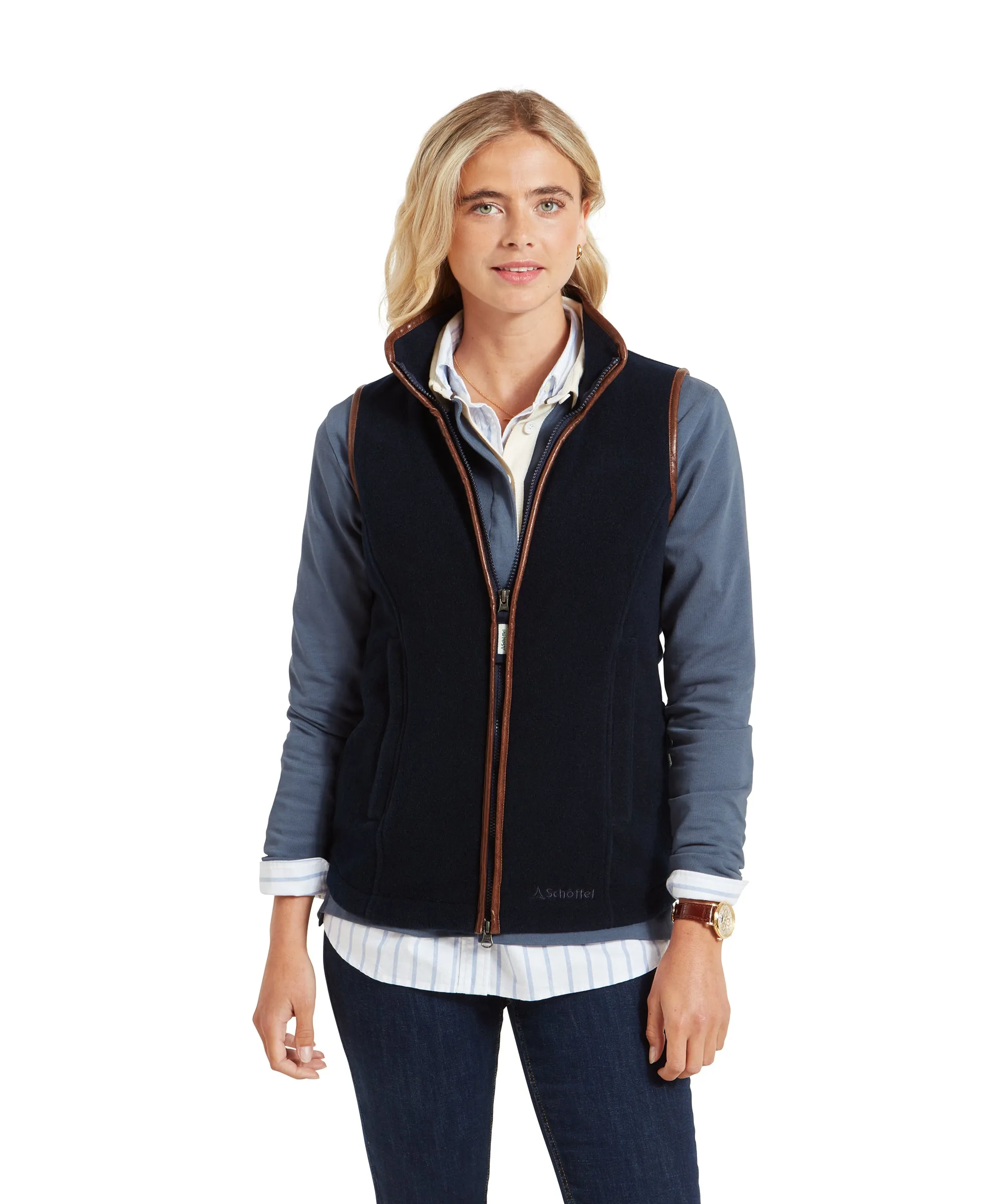 Lyndon Fleece Gilet - Navy