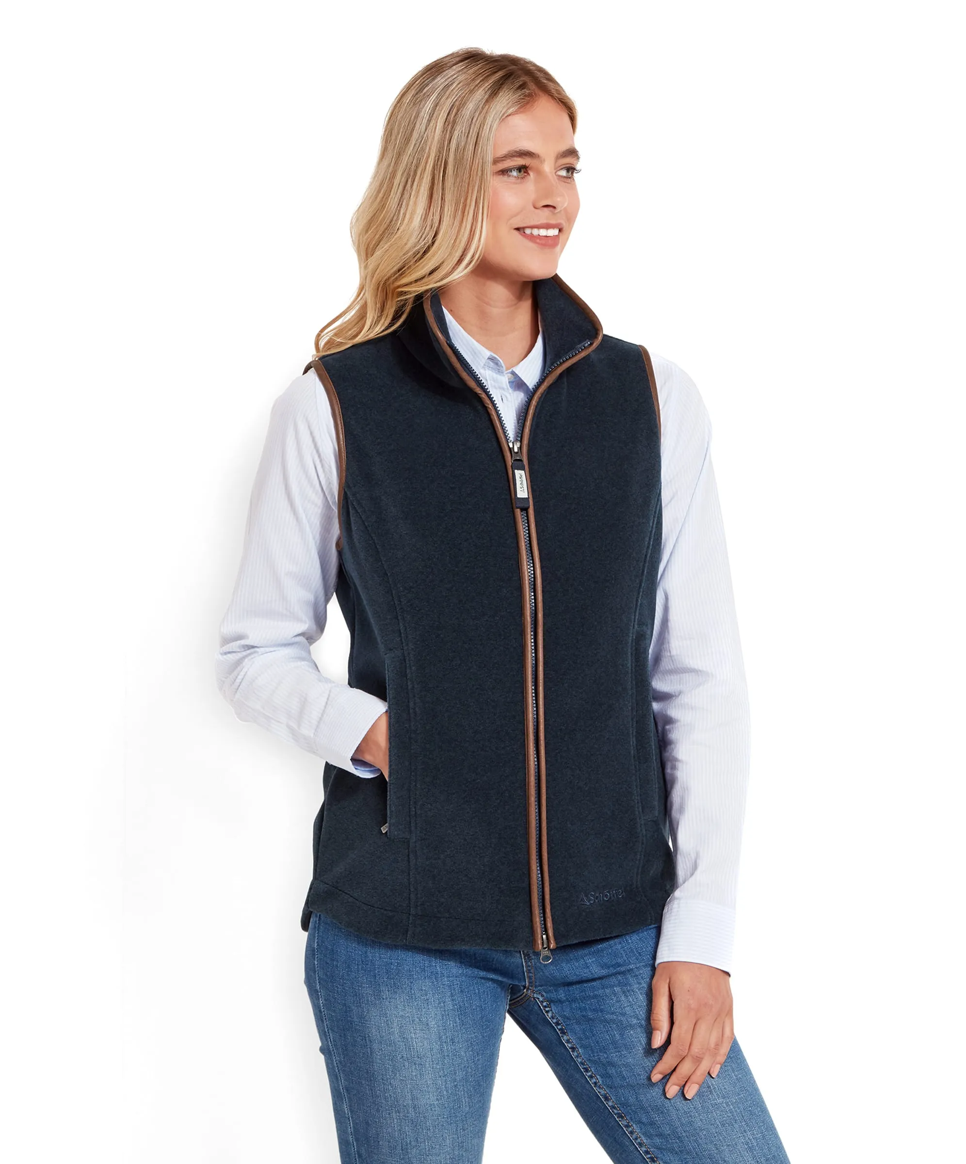 Lyndon Fleece Gilet - Petrol Blue