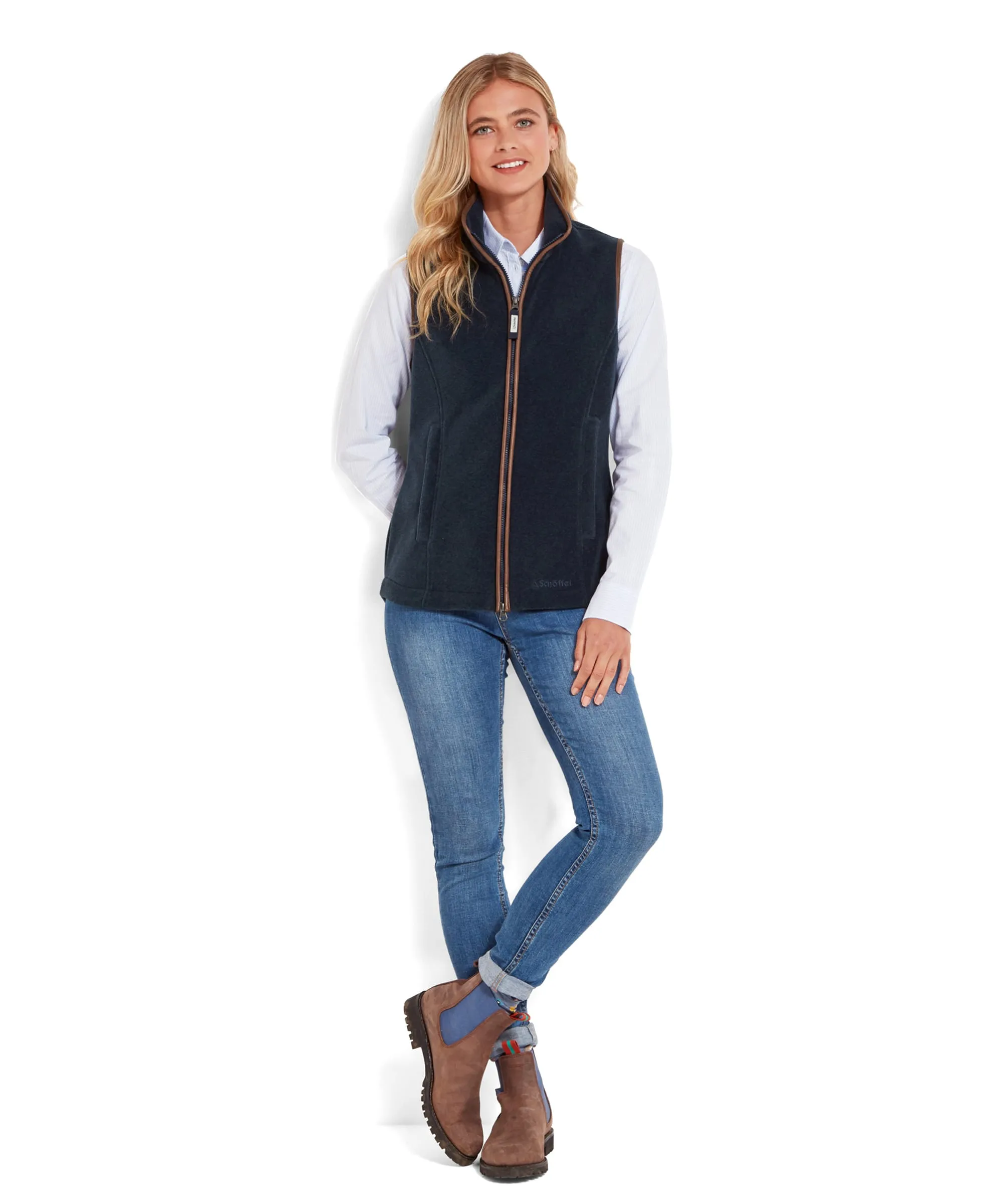 Lyndon Fleece Gilet - Petrol Blue