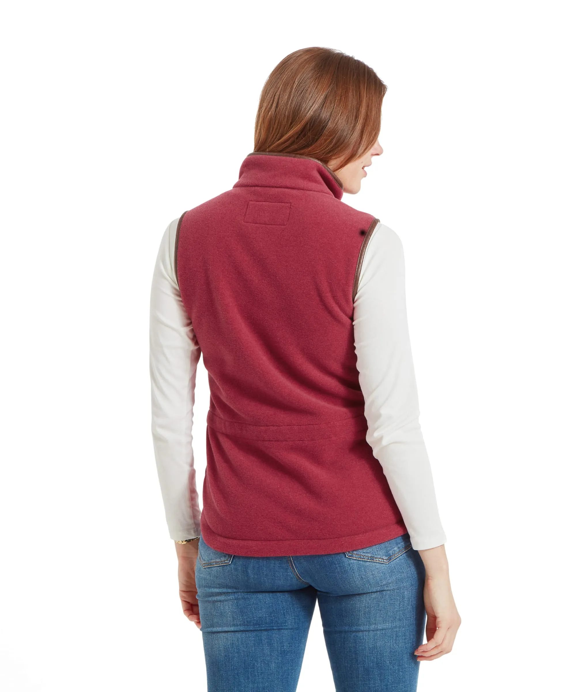 Lyndon Fleece Gilet - Pomegranate