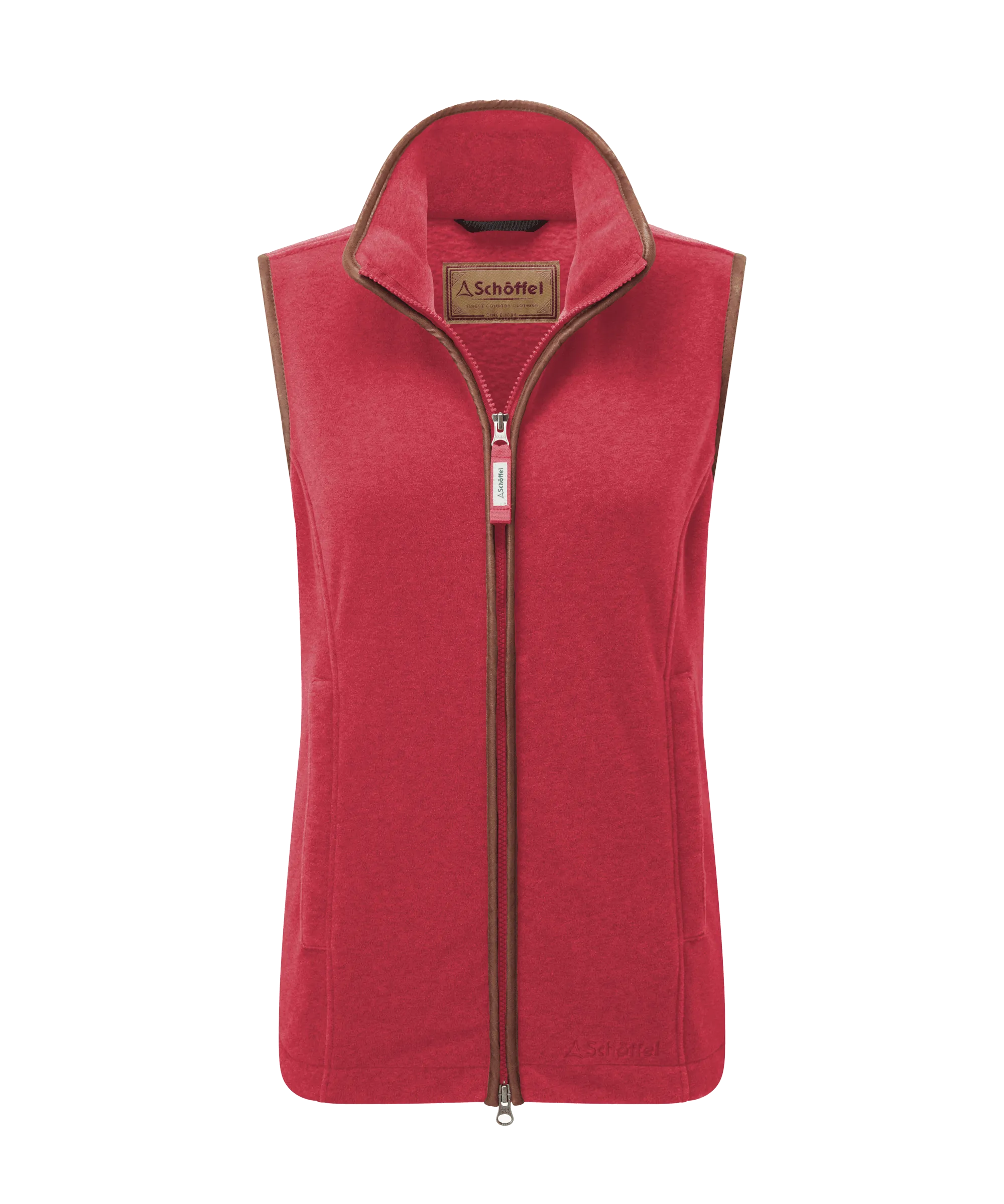 Lyndon Fleece Gilet - Pomegranate