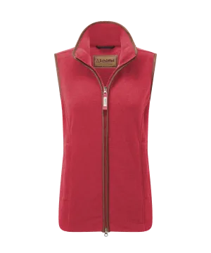 Lyndon Fleece Gilet - Pomegranate