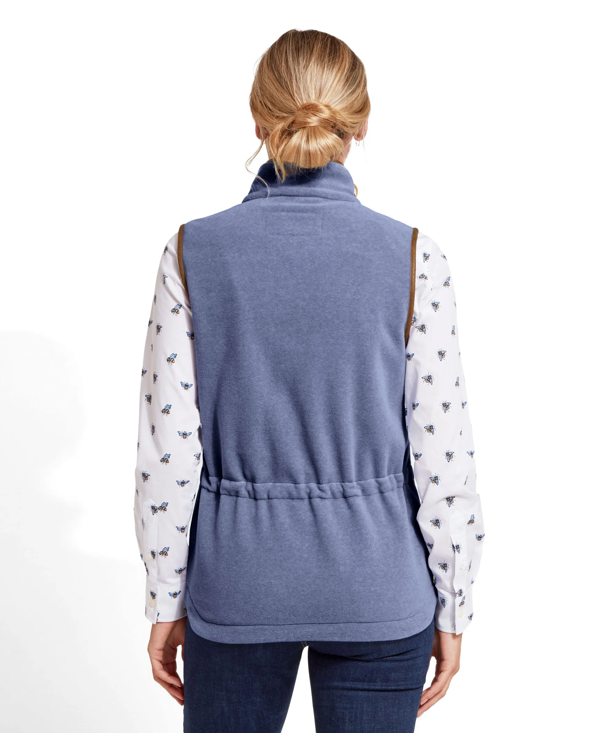 Lyndon Fleece Gilet - Stone Blue