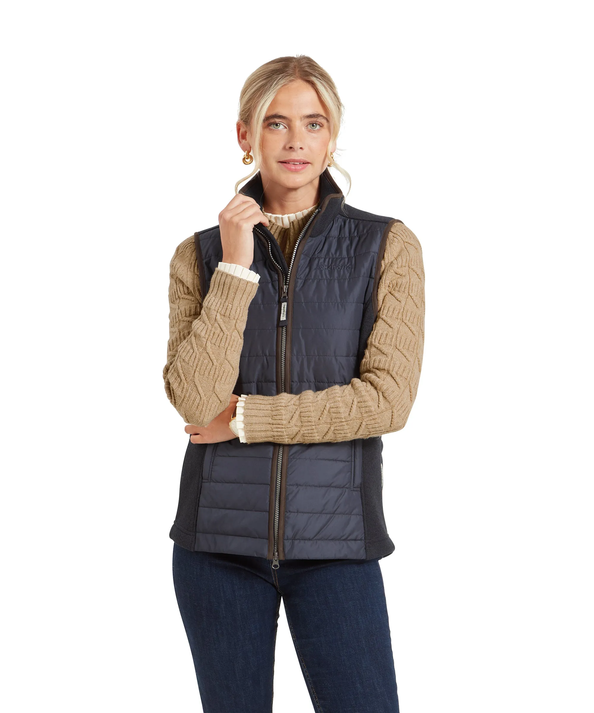 Lyndon Hybrid Gilet - Petrol Blue