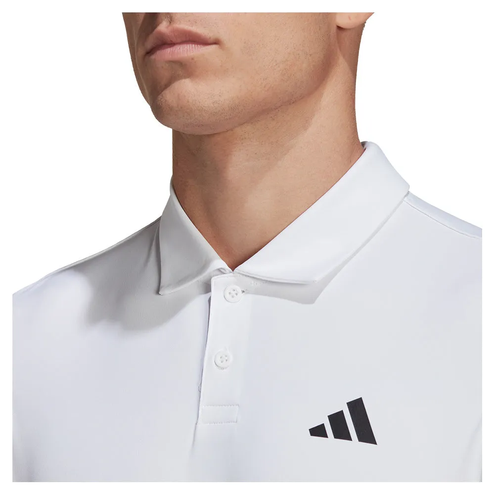 Men's Club 3-Stripe Tennis Polo White