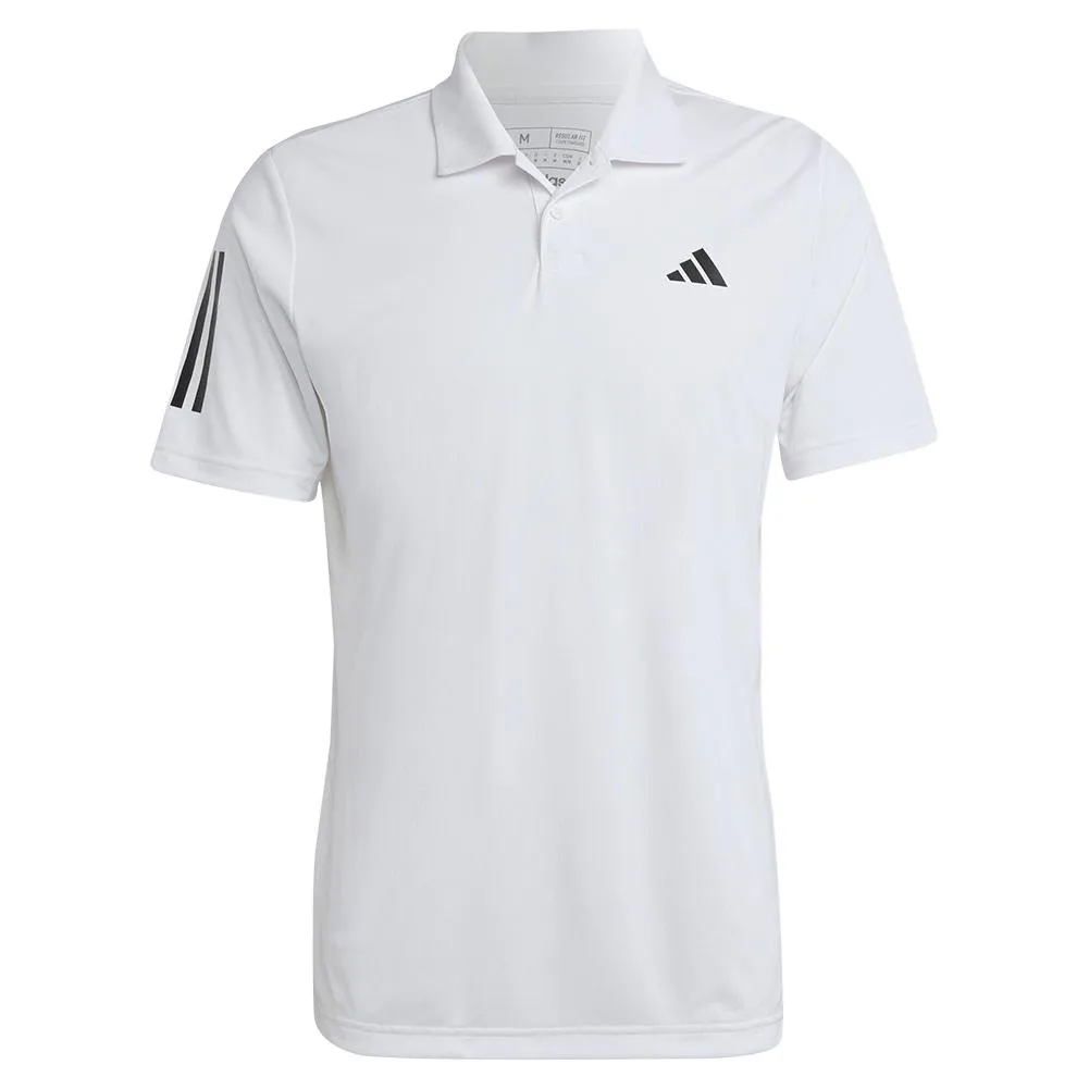 Men's Club 3-Stripe Tennis Polo White