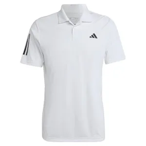 Men's Club 3-Stripe Tennis Polo White