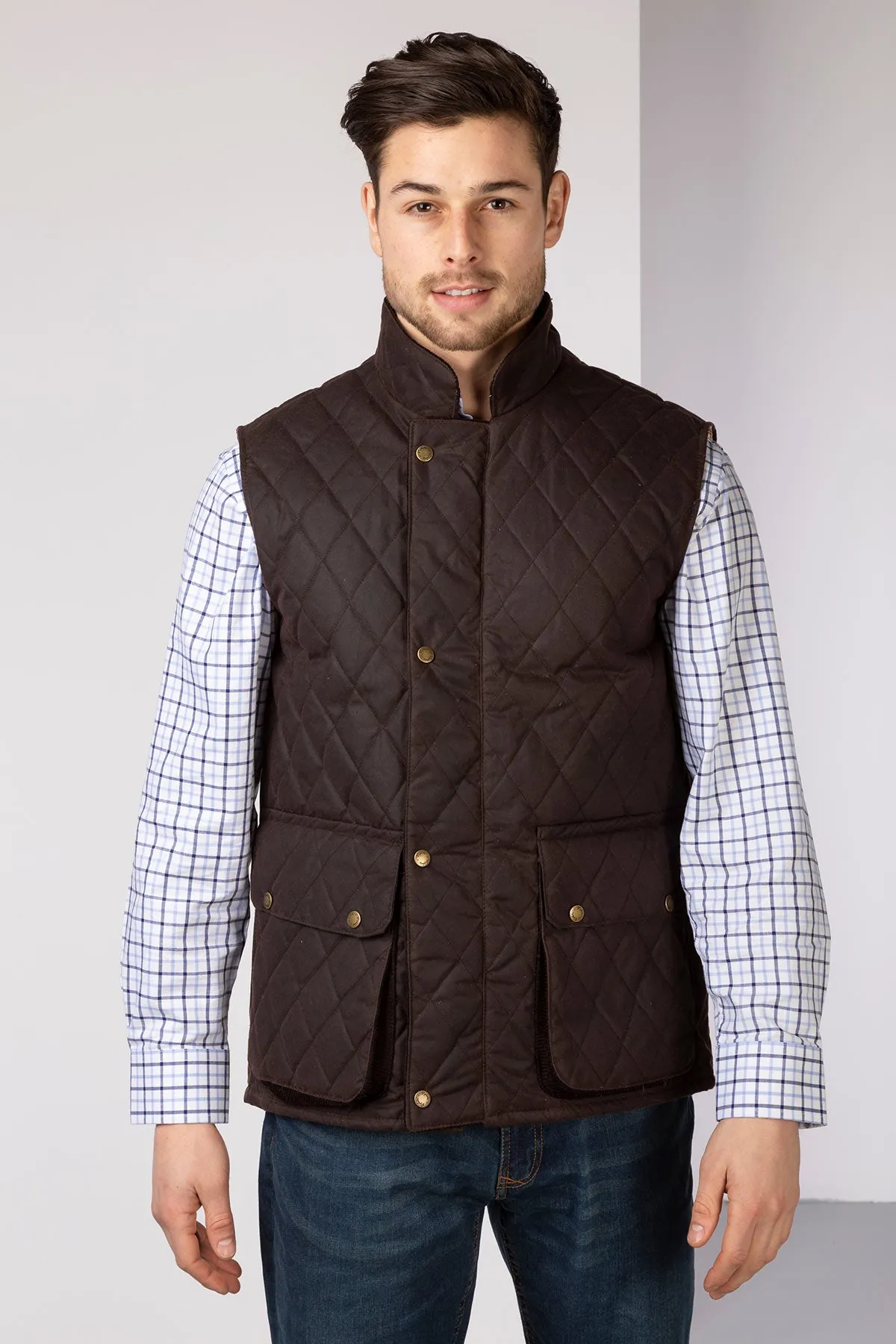 Men's Diamond Quilted Wax Waistcoat II