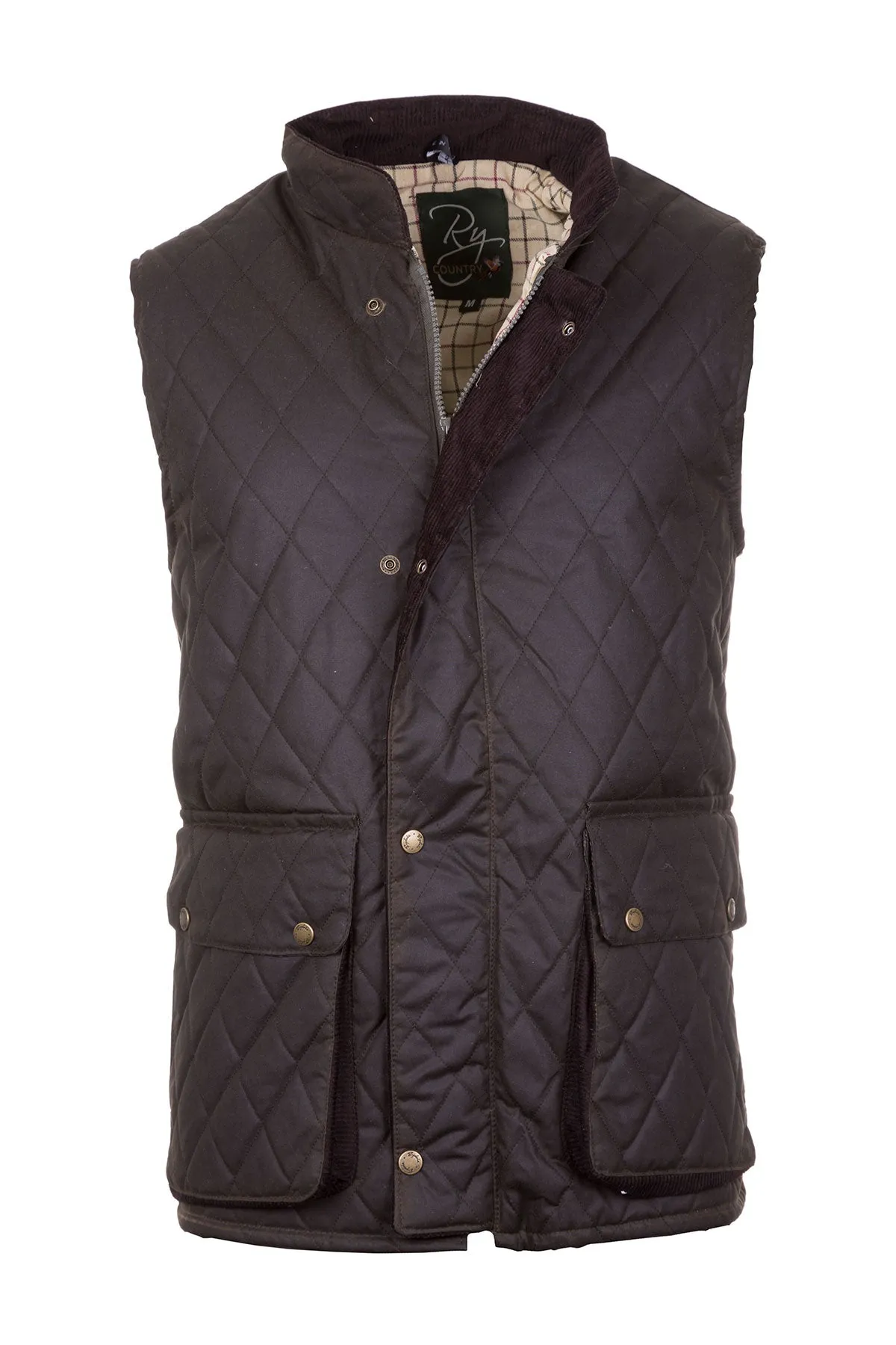 Men's Diamond Quilted Wax Waistcoat II