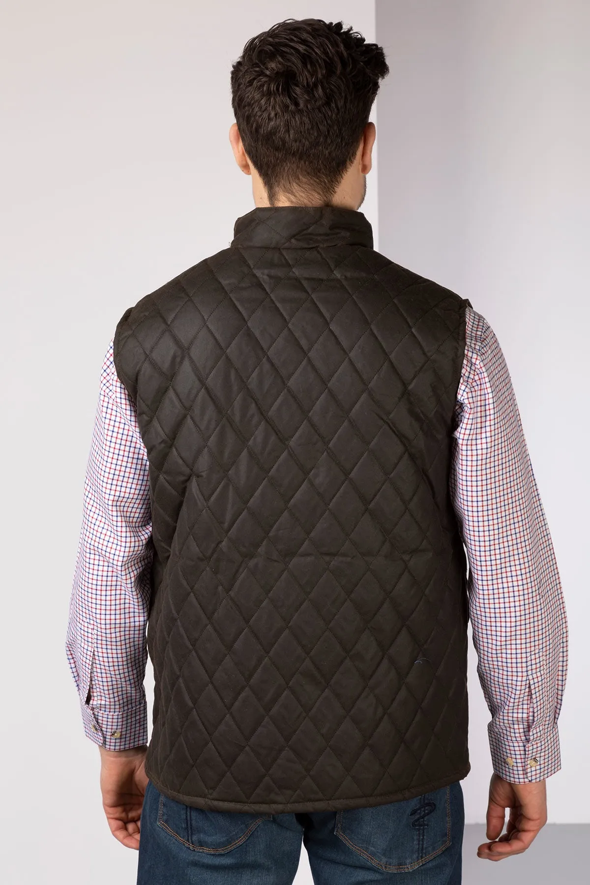 Men's Diamond Quilted Wax Waistcoat II