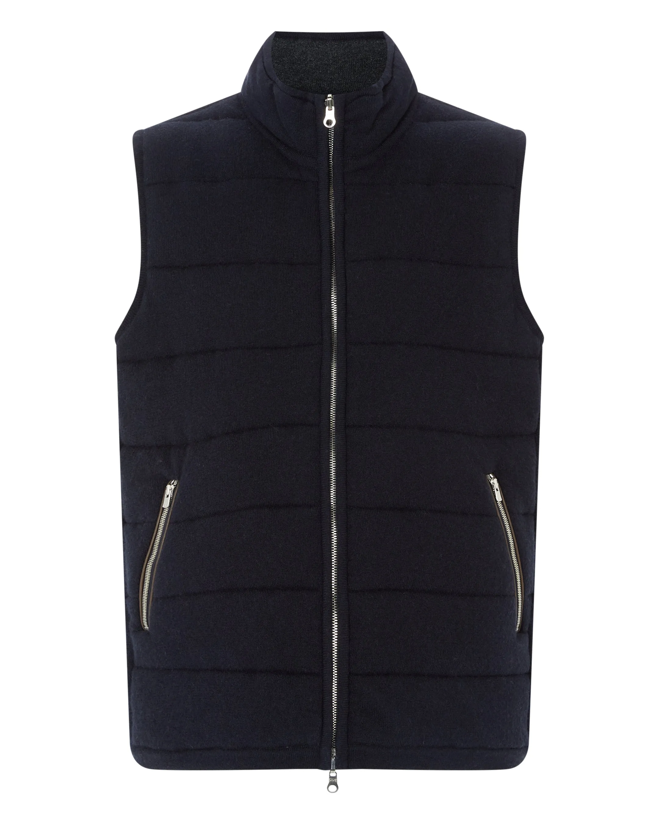 Men's Mall Cashmere Gilet Navy Blue