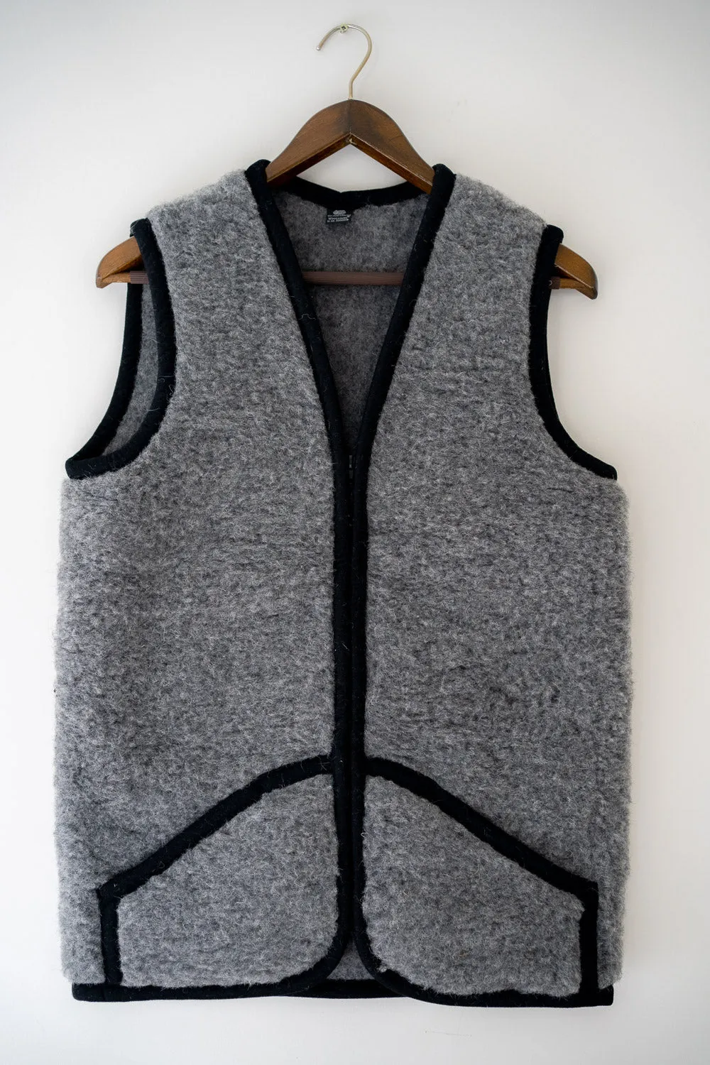 Merino Wool Gilet - Natural Gray