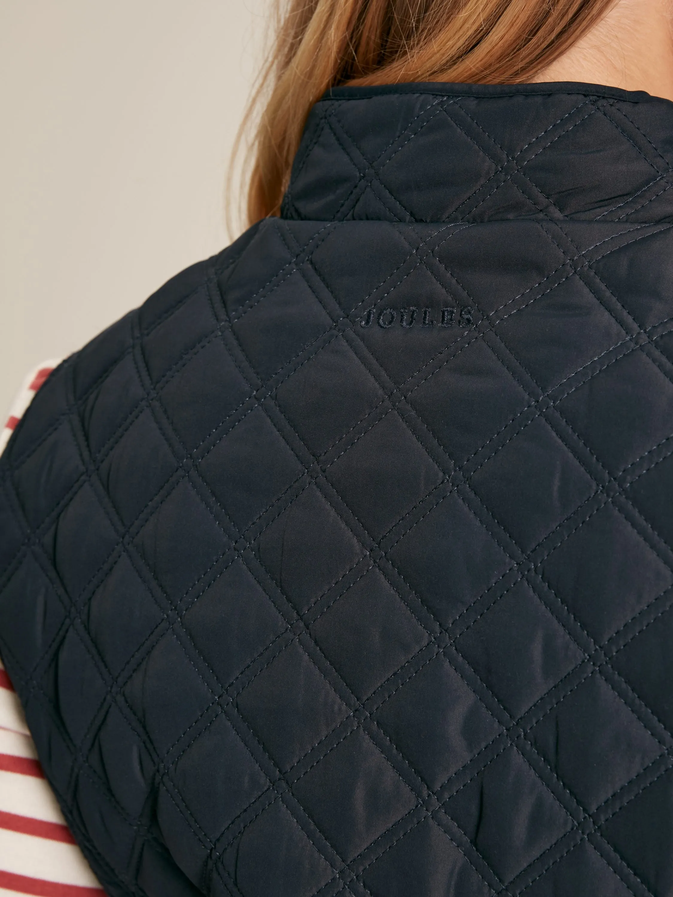 Minx Navy Blue Showerproof Diamond Quilted Gilet