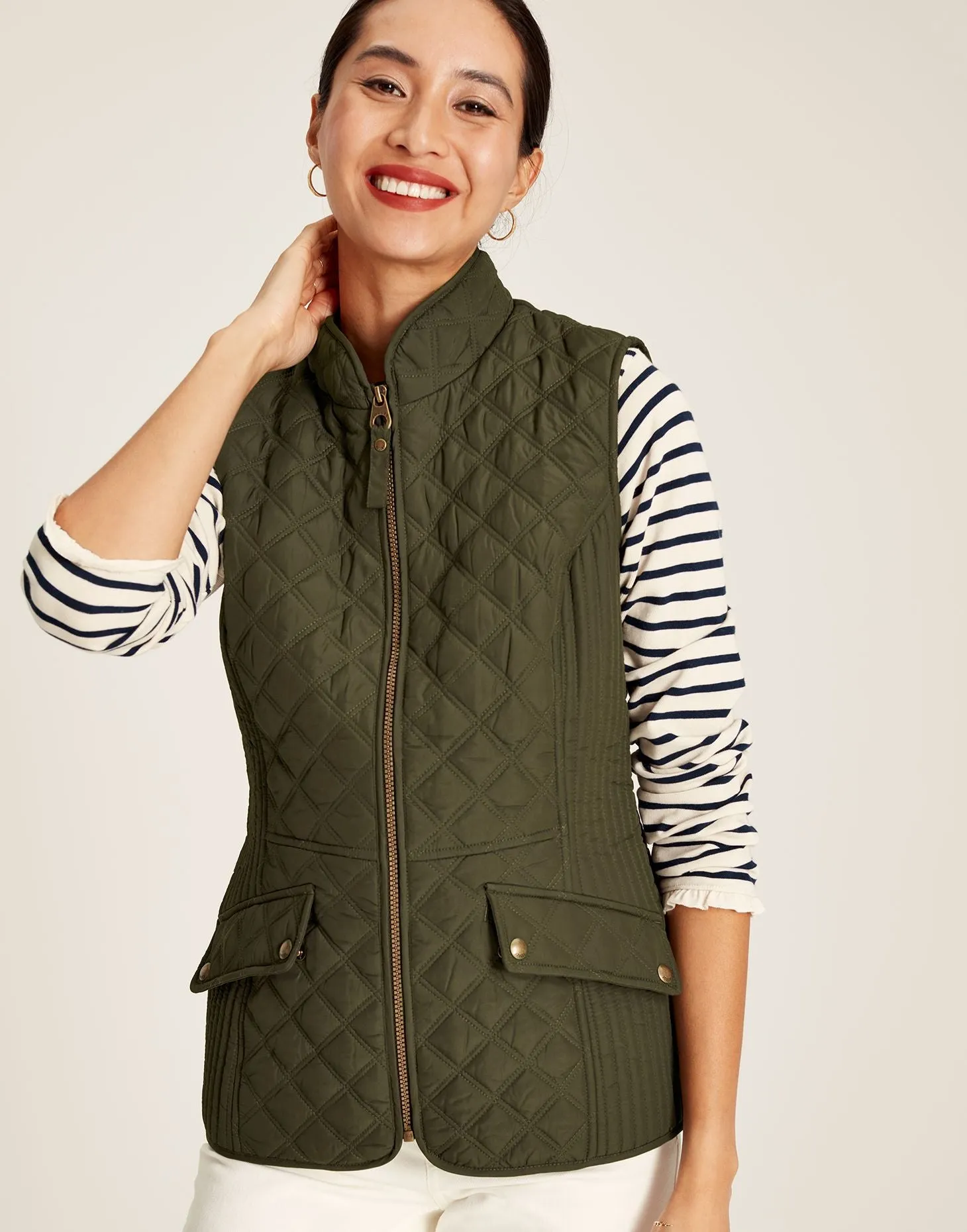 Minx Quilted Gilet - Heritage Green