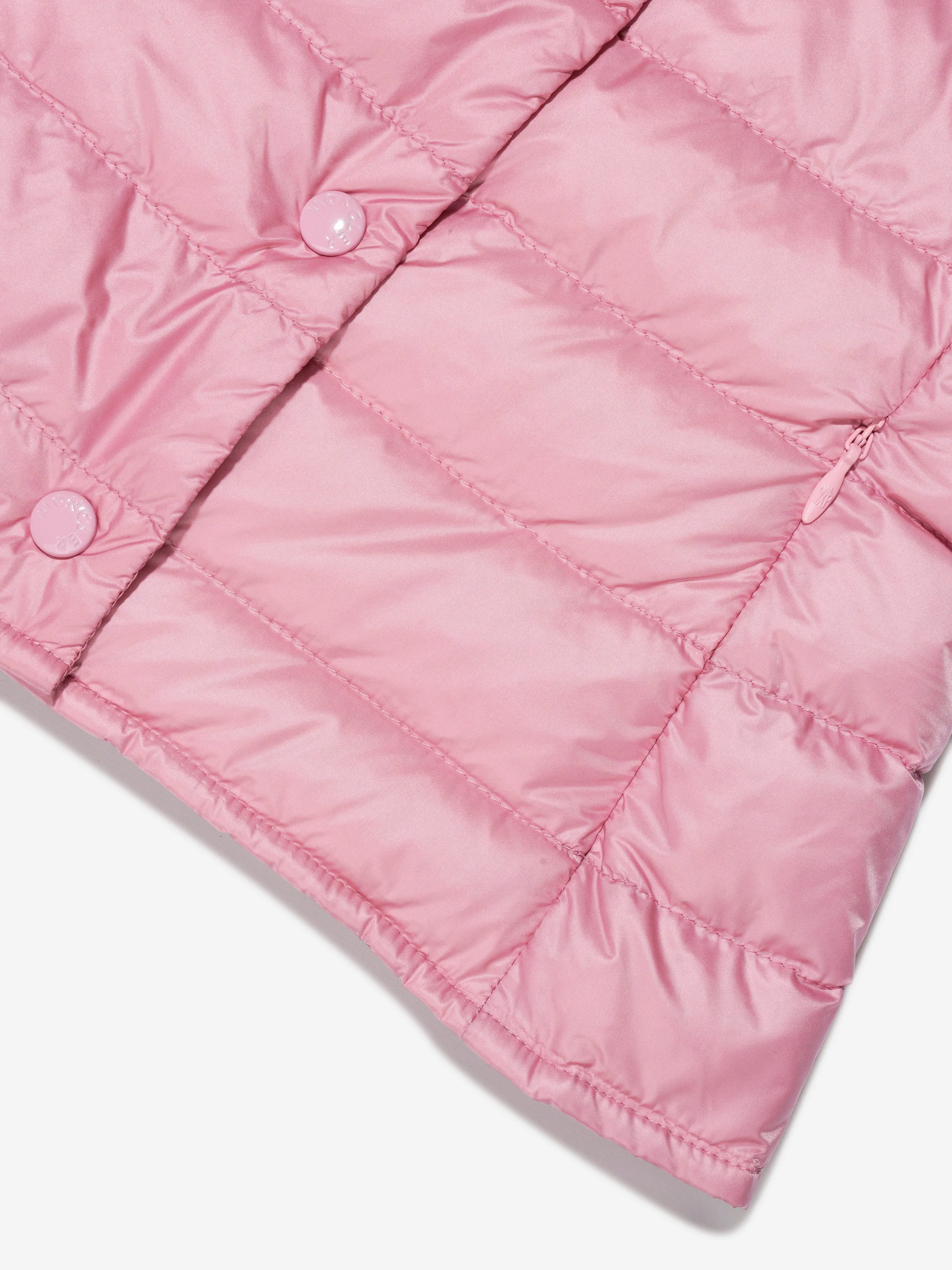 Moncler Enfant Girls Down Padded Liane Gilet in Pink