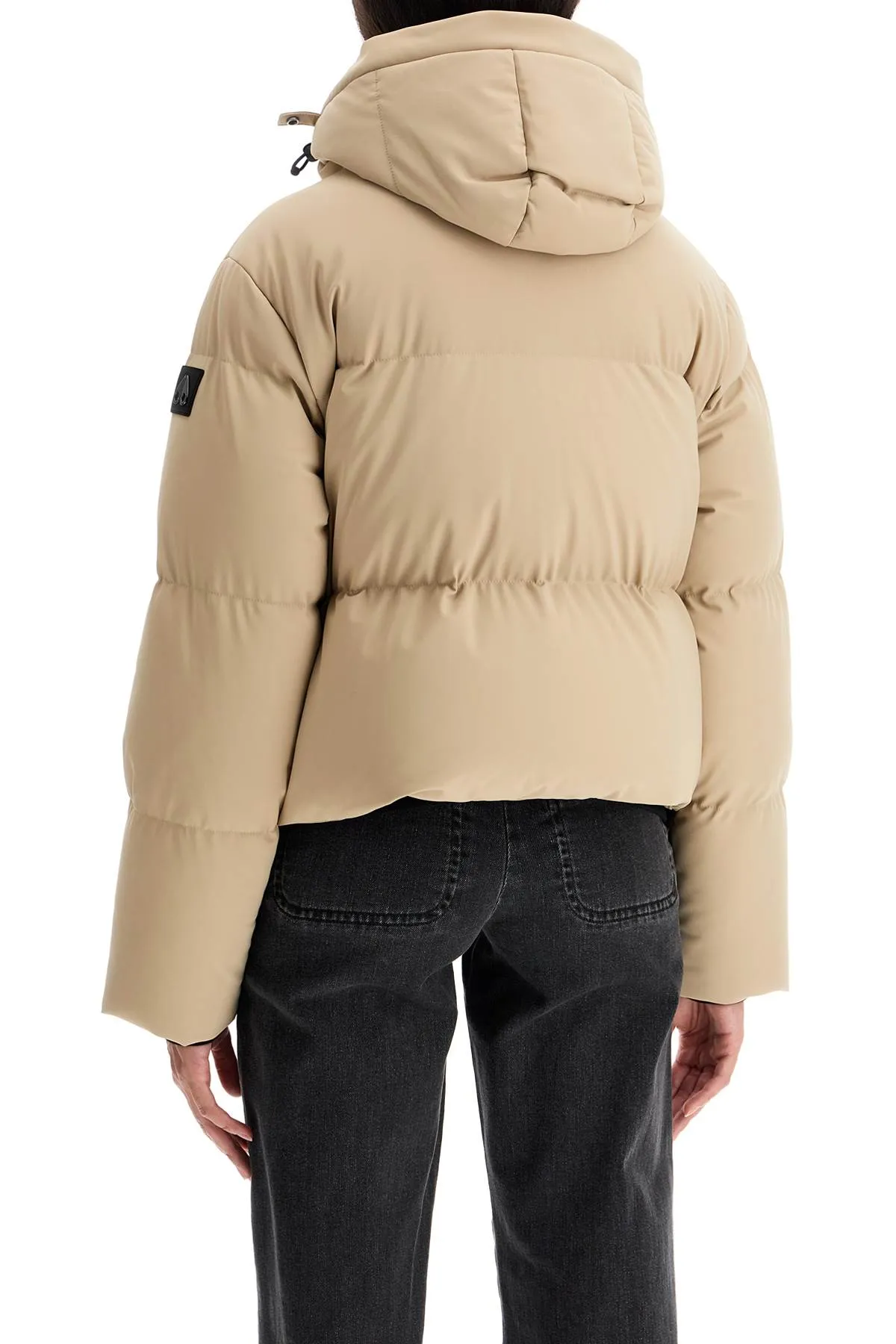 Moose Knuckles short mixed down jacket