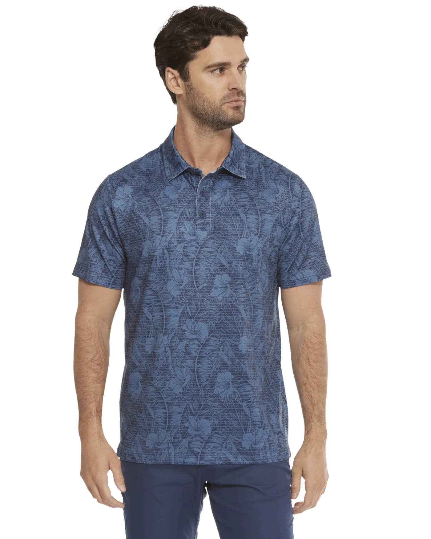 MVP MONTAUK BOTANICAL PRINT POLO